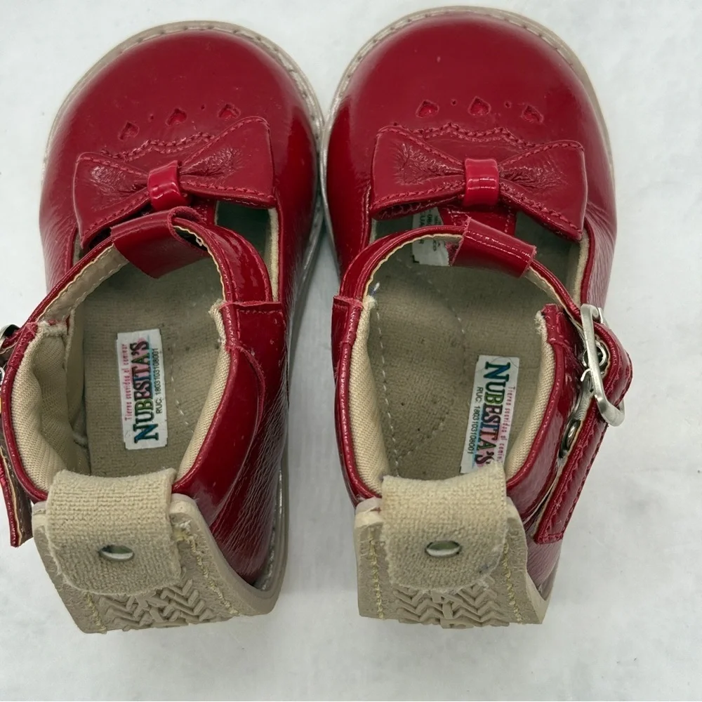 Toddler Red Dress Shoes Patent leather and Strap. Size 20 EU 4.5 US